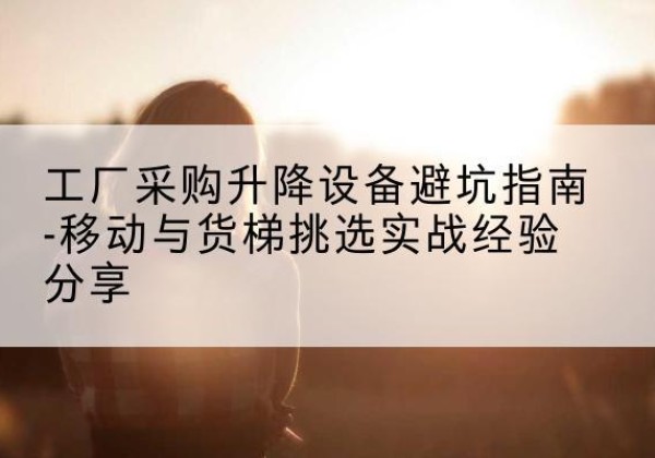 合山移动式升降机怎么选-工厂采购升降设备避坑指南-移动与货梯挑选实战经验分享